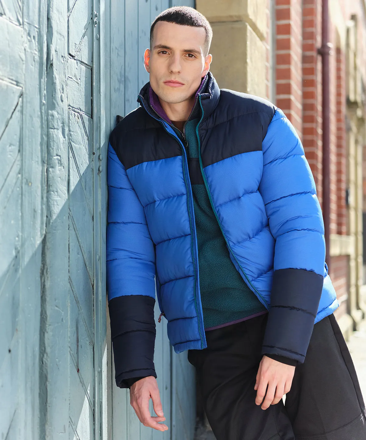 Strong Blue/Navy - Vintage puffer jacket