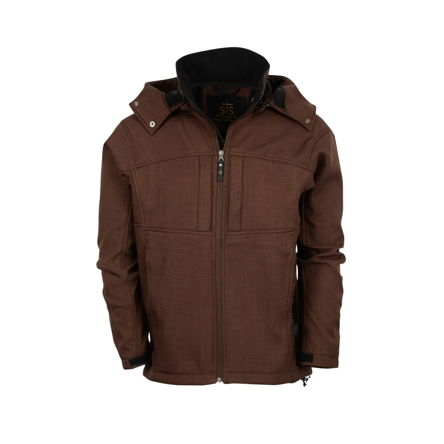 STS Ranchwear Youth Unisex Weston Chocolate Poly/Spandex Athletic Shell Jacket