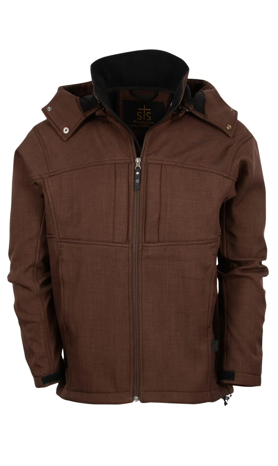 STS Ranchwear Youth Unisex Weston Chocolate Poly/Spandex Athletic Shell Jacket