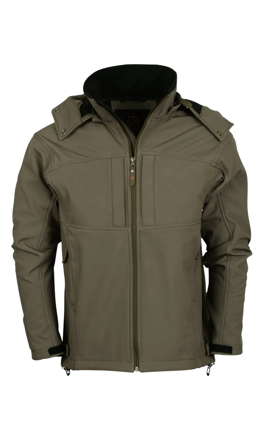 STS Ranchwear Youth Unisex Weston Olive Poly/Spandex Athletic Shell Jacket