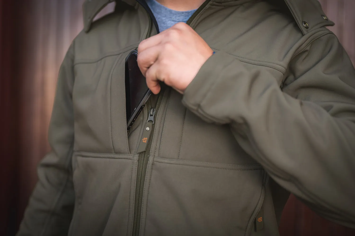 STS Ranchwear Youth Unisex Weston Olive Poly/Spandex Athletic Shell Jacket