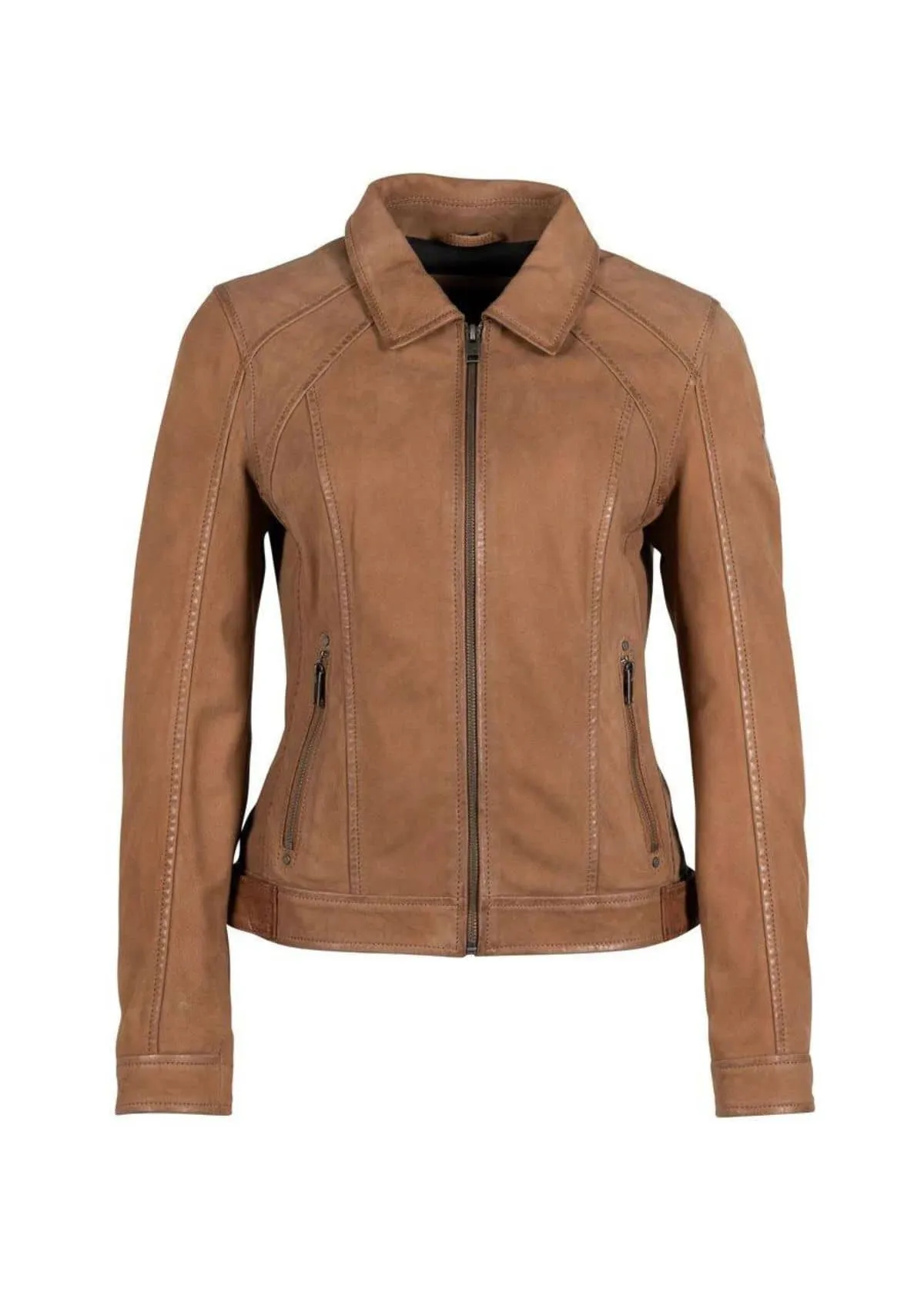 Sunny Sunset Leather Jacket- Cognac