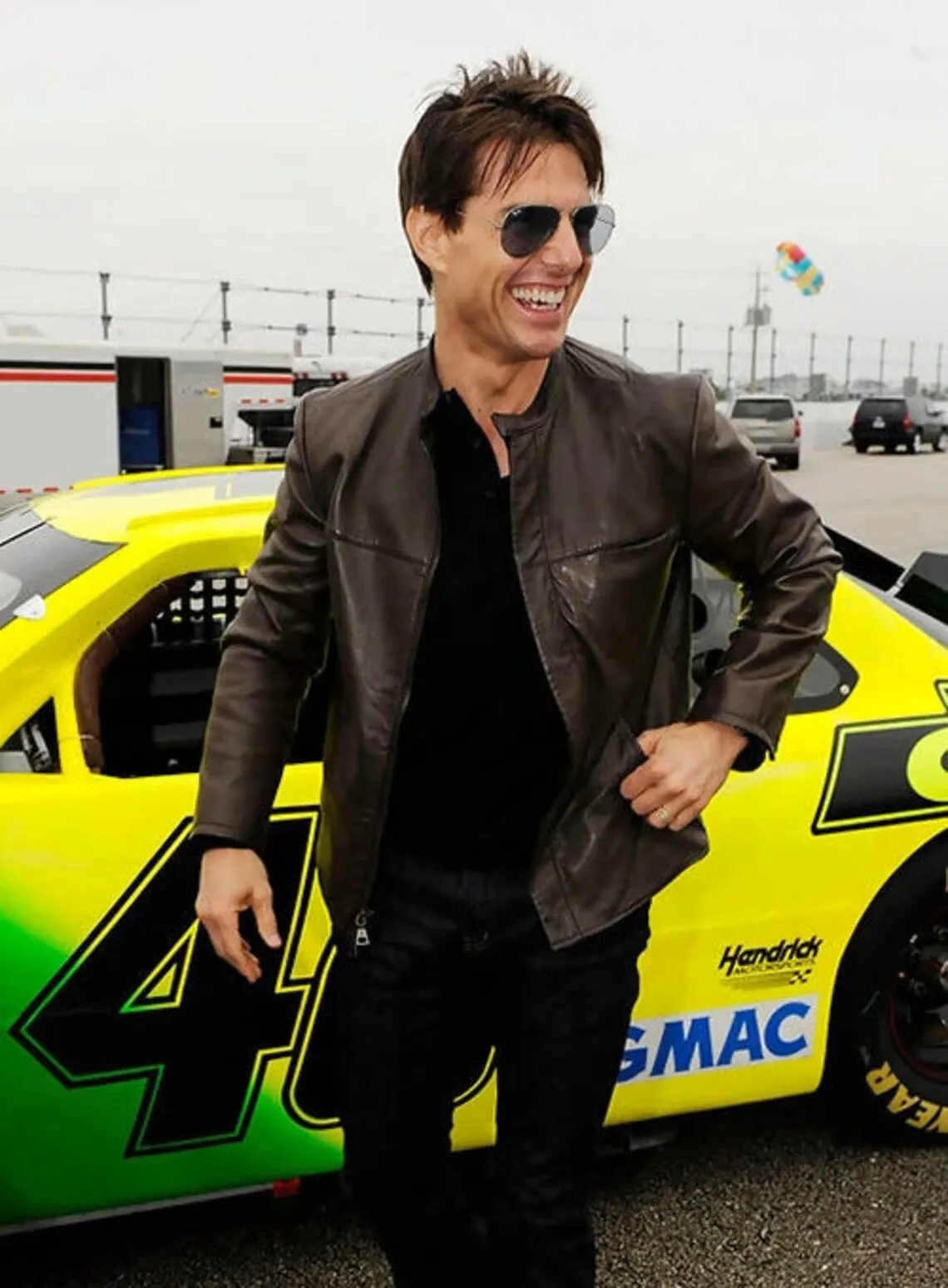 TOM CRUISE leather jacket brown leather jacket for men