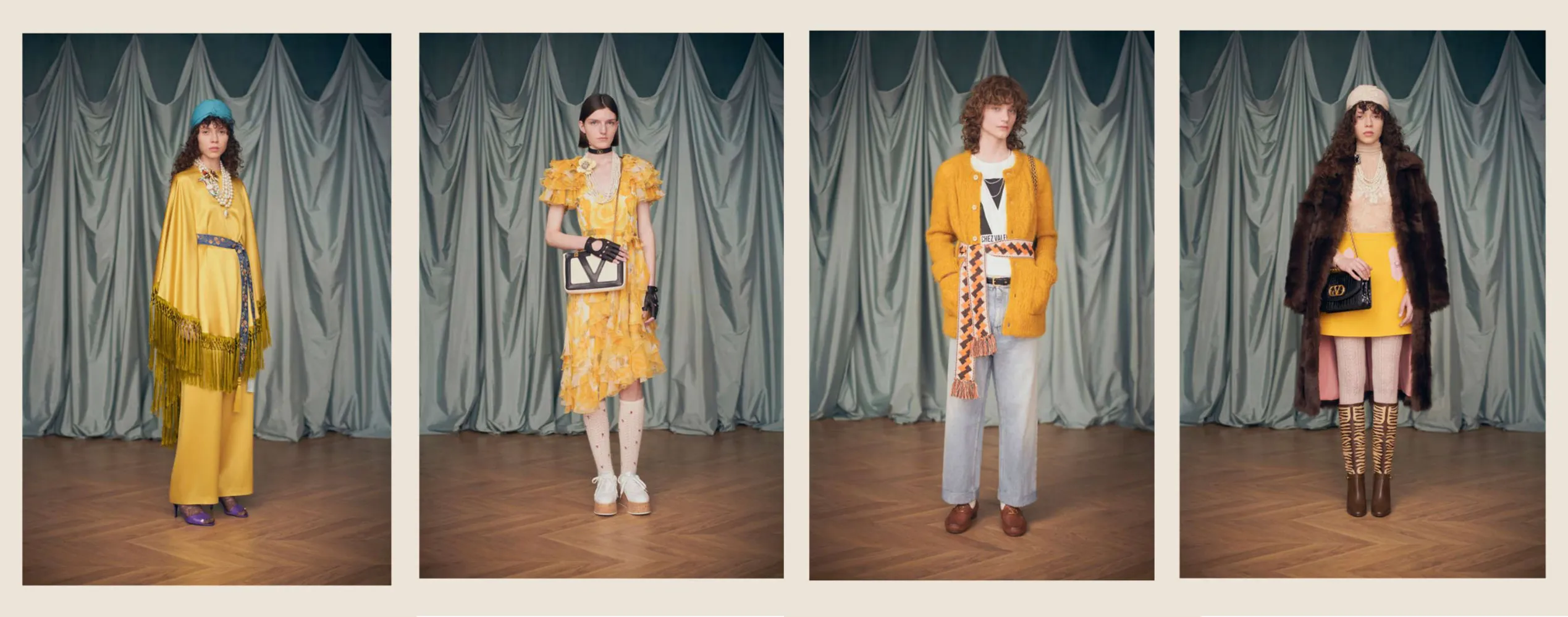 Valentino 1980's Yellow Nappa Lambskin Leather Shirt Jacket