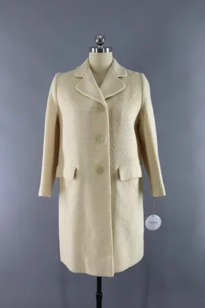 Vintage Ivory Winter Coat