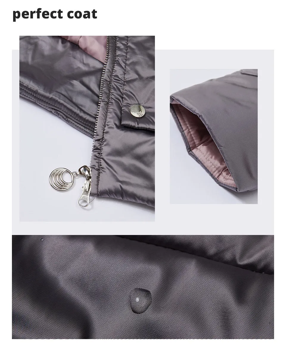 Waterproof fabric with cap design thick cotton Puffer warm parka Winter Jacket