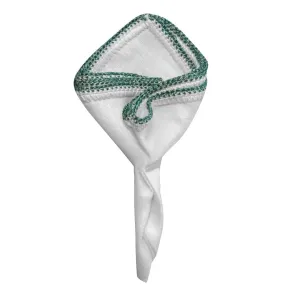 White Nieve with Mint Green Flake Signature Border