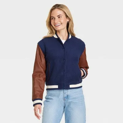 Women's Shrunken Varsity Jacket - Universal Thread