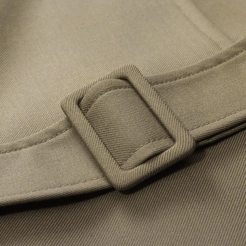 Worsted Wool Oversized Trench Coat