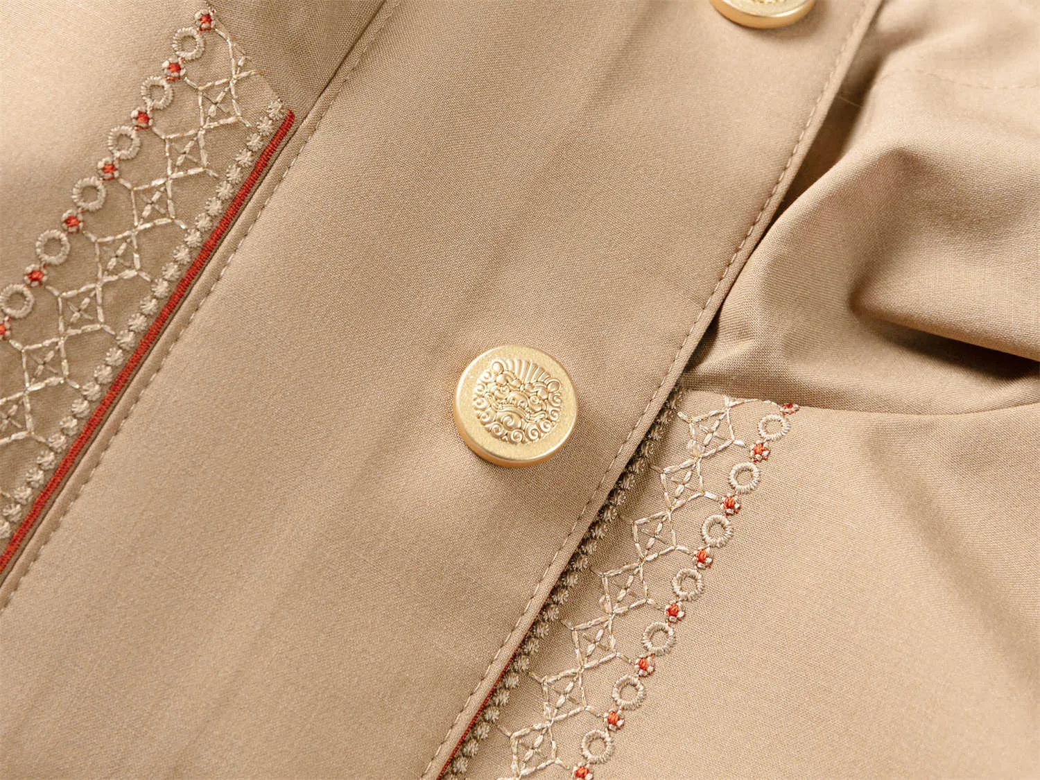 YAYING Silk and Wool Trench Coat EPJPW1251AE