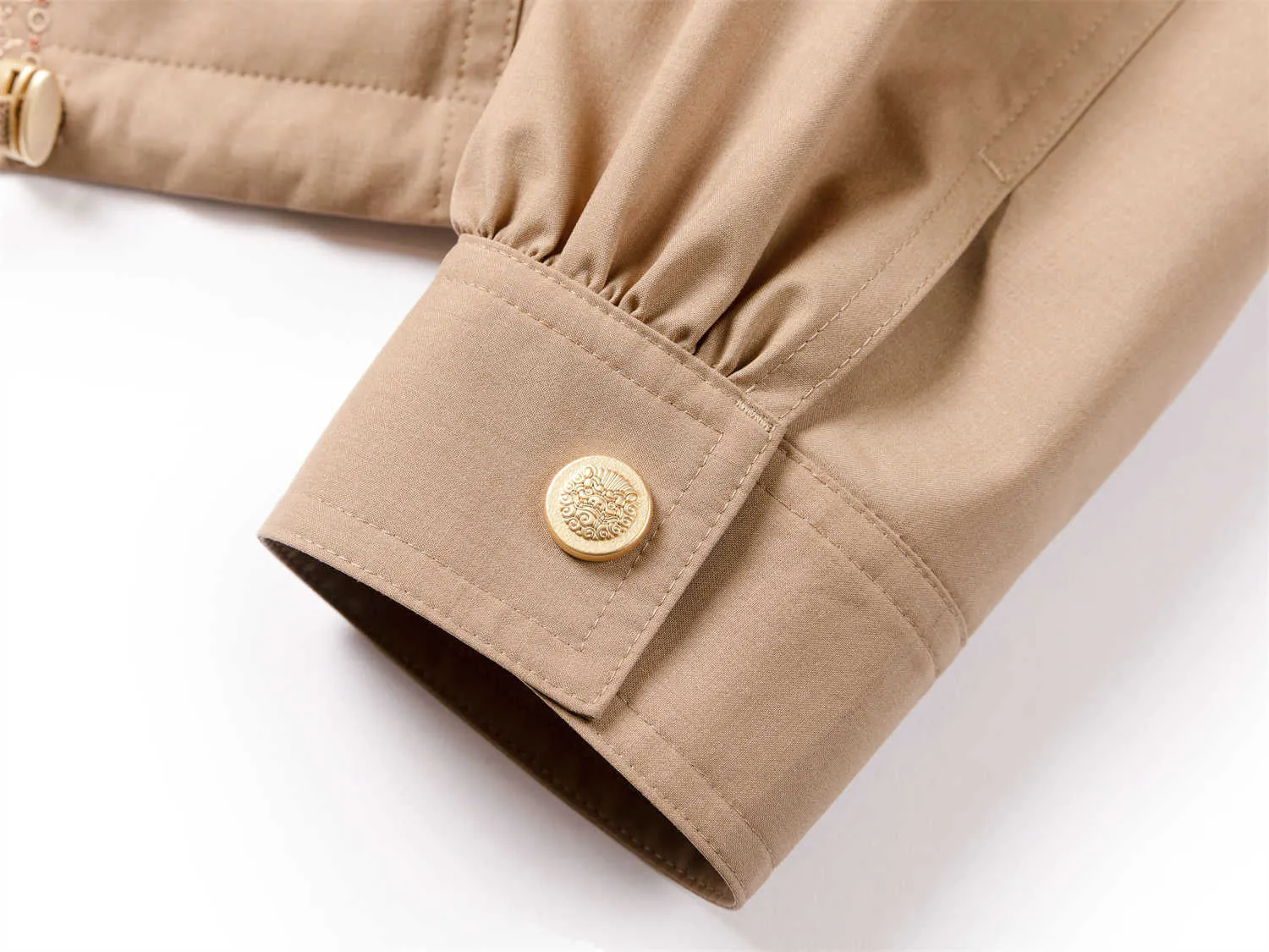 YAYING Silk and Wool Trench Coat EPJPW1251AE